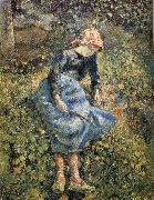 Camille Pissarro girls France oil painting artist